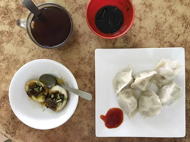 Hon Hin Cafe Kuching braised eggs and pork dumplings