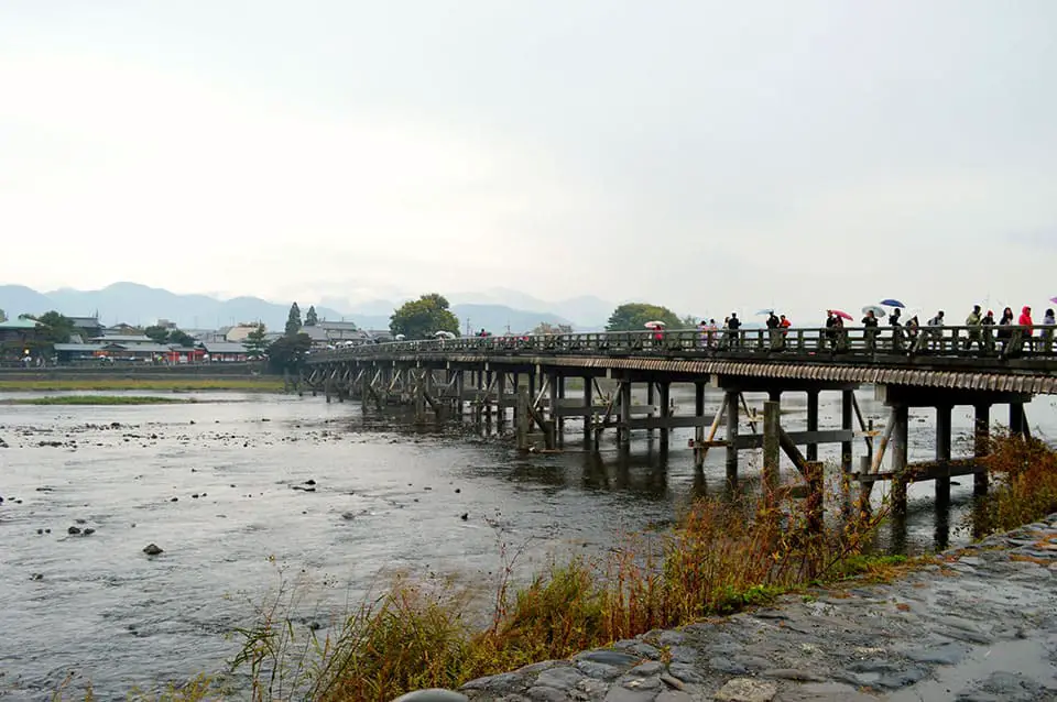 Cross the Katsura River on the Togetsukyo Bridge Arashiyama